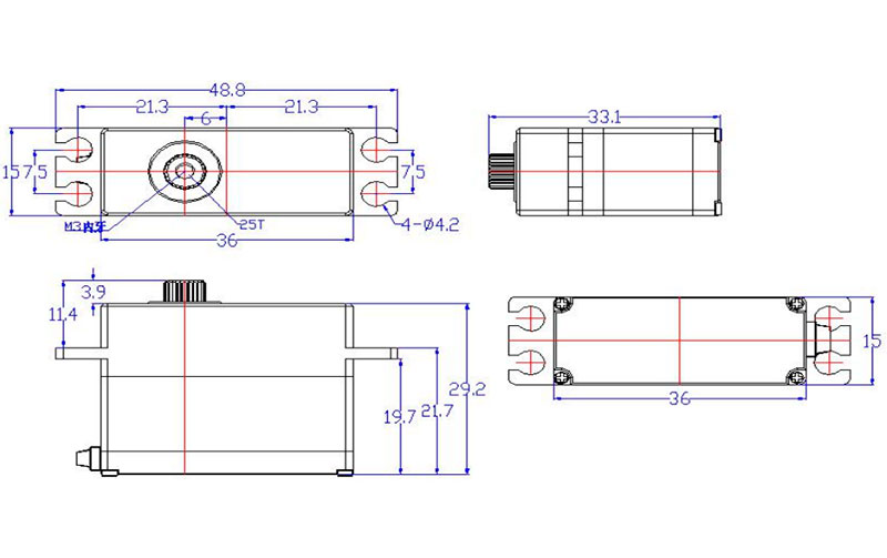 Сервопривод цифровой FeeTech STS3045M 6V 6kg Metal Gear Digital TTL Servo 360° ST-3045-C001 (STS3045M) (нажмите для увеличения) Сервопривод цифровой FeeTech STS3045M 6V 6kg Metal Gear Digital TTL Servo 360° ST-3045-C001 (STS3045M) (нажмите для увеличения)