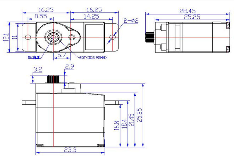 Микросервопривод цифровой FeeTech FT90M Metal Gear Micro Digital Servo 280° (FT90M) (нажмите для увеличения) Микросервопривод цифровой FeeTech FT90M Metal Gear Micro Digital Servo 280° (FT90M) (нажмите для увеличения)