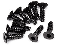 Tp. Flat Head Screw M3x8mm 2.0mm Hex Socket 10pcs (  )