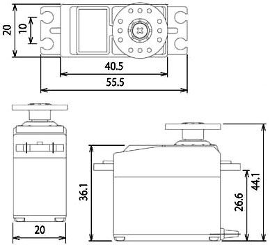 Сервопривод Futaba S3001 Servo (FUS3001) (нажмите для увеличения) Сервопривод Futaba S3001 Servo (FUS3001) (нажмите для увеличения)