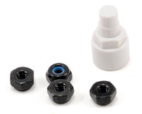 Aluminum Wheel Nut Set with Wrench Black 4pcs (  )