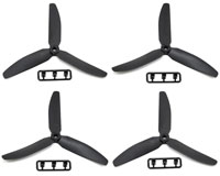 GemFan 5x3 3-Blade Propeller Black CW+CCW 4pcs (  )