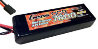 GensAce LiPo 7.4V 2S 7600mAh 25C TRX (  )