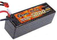 GensAce LiPo 14.8V 4S 5000mAh 40C Hard Case T-Plug (  )