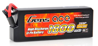 GensAce LiPo 7.4V 2S1P 1800mAh 30C Hard Case MiniTamiya (  )