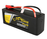 GensAce Tattu Plus LiPo Battery 6s1p 22.2V 12000mAh 15C XT150+AS150 (  )