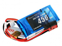 GensAce LiPo Battery 2s1p 7.4V 450mAh 25C JST (  )