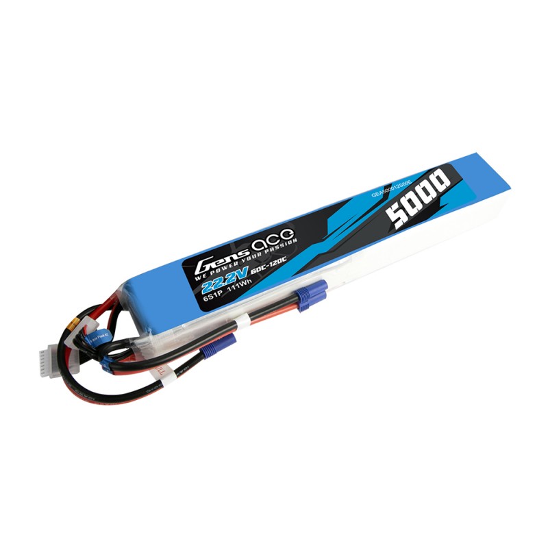 GensAce LiPo Battery 12s1p 44.4V 5000mAh 60/120C EC5 (  )