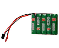 GensAce NiMh AA Battery 6V 2000mAh Receiver Pack Futaba+JST (  )