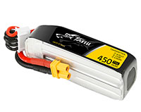 GensAce Tattu 4S1P LiPo 14.8V 450mAh Battery 75C XT30 (  )