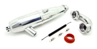 HSP Aluminum Exhaust Pipe 1:8 28CXP (  )