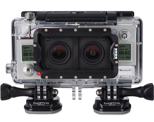 Сдвоенный бокс GoPro Dual HERO System (AHD3D-301) (нажмите для увеличения) Сдвоенный бокс GoPro Dual HERO System (AHD3D-301) (нажмите для увеличения)