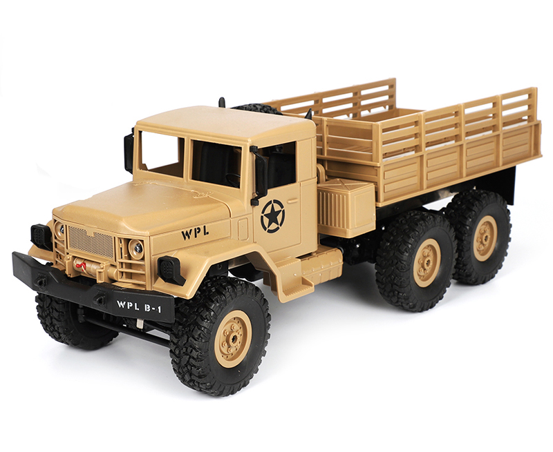 Радиоуправляемая машина Aosenma WPL B-16 Military Truck 6x6 6WD Sand Yellow 1:16 2.4GHz B16 (WPLB-16) (нажмите для увеличения)