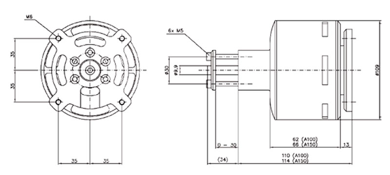 Бесколлекторный электромотор Hacker A150-8 Brushless Motor 166kV (37200006) (нажмите для увеличения) Бесколлекторный электромотор Hacker A150-8 Brushless Motor 166kV (37200006) (нажмите для увеличения)