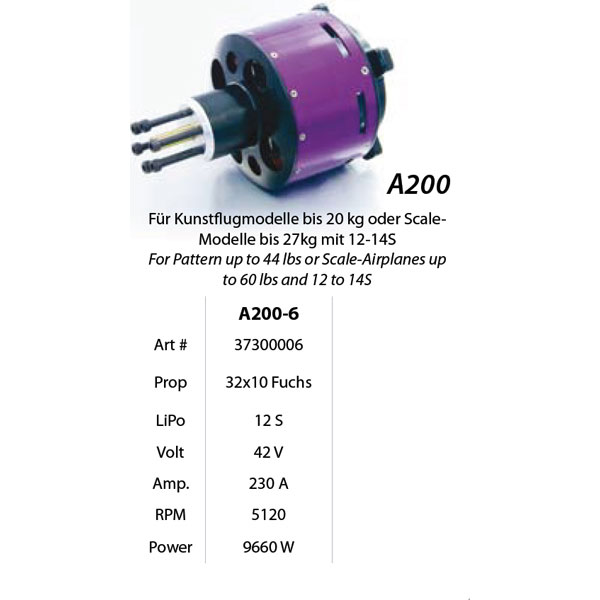 Бесколлекторный электромотор Hacker A200-6 Brushless Motor 151kV (37300006) (нажмите для увеличения) Бесколлекторный электромотор Hacker A200-6 Brushless Motor 151kV (37300006) (нажмите для увеличения)