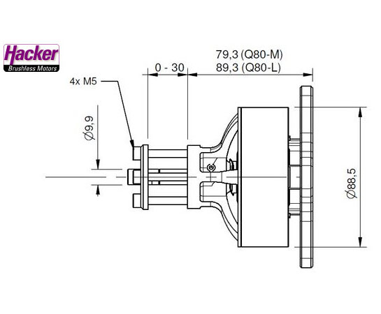Бесколлекторный электромотор Hacker Q80-6L V2 Brushless Motor 180kV (37418019) (нажмите для увеличения) Бесколлекторный электромотор Hacker Q80-6L V2 Brushless Motor 180kV (37418019) (нажмите для увеличения)