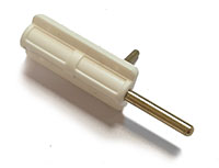 Canopy Lock L30xW12.5xH6mm Ø3mm White (  )