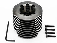 Aluminum Heatsink Head Gray Black Nitro Star K4.6 HO (  )