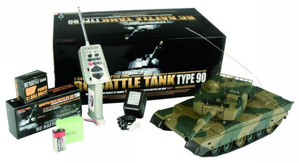   HengLong JSDF Type 90 Airsoft RC Battle Tank 1:24 RTR (3808) (  )