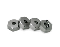 Metal Hex Wheel Hubs 12mm 4pcs