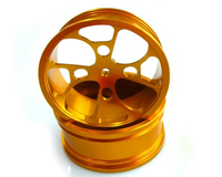 Himoto Aluminum Wheels Orange E18 2pcs