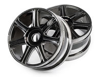 HB Edge Wheel Black Chrome 2pcs