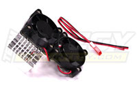 Integy 750 Motor Heatsink with Twin Cooling Fan Silver