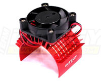 Integy 750 Motor Heatsink with Cooling Fan Red (  )
