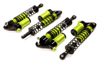 Billet Machined Piggyback Shock Green Bullet 4pcs