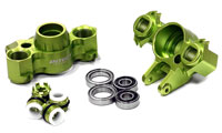 Billet Machined Steering Block Green Revo 2pcs (  )