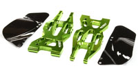 Billet Machined Front Lower Suspension Arm Green Bullet 2pcs (  )