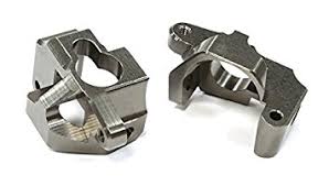 Billet Machined Caster Blocks Grey Bullet 2pcs