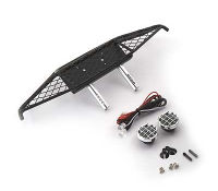 Realistic 1/10 Front Bumper 44mm Mount with LED Light SCX10
