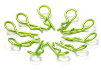 Integy Color Body Clips Medium 1/10 & 1/8 Lime 10pcs (  )