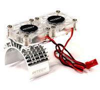 Integy Motor Heatsink with Twin Cooling Fan Silver (  )