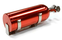 Realistic 1/10 Scale Alloy Nitrous Bottle with Mounting Bracket Red (  )