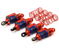 Billet Machined Piggyback Shock Red E-Revo 1/16 4pcs (  )