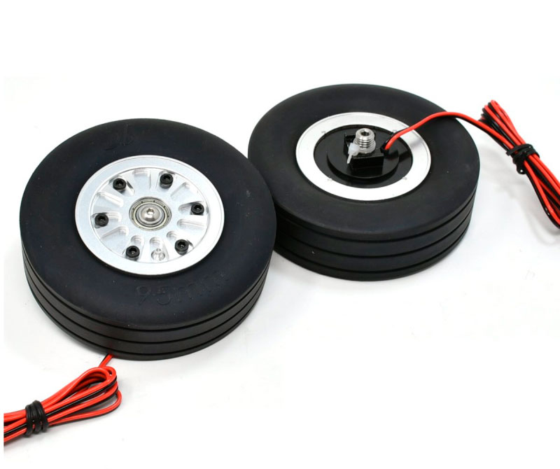 Колеса с электромагнитным тормозом для самолета JP Hobby Electric Brake with Rubber Air Filled Tire on Aluminum Wheel with Bearing 95x31mm 2pcs (JPH-BRAKE095-8) (нажмите для увеличения) Колеса с электромагнитным тормозом для самолета JP Hobby Electric Brake with Rubber Air Filled Tire on Aluminum Wheel with Bearing 95x31mm 2pcs (JPH-BRAKE095-8) (нажмите для увеличения)