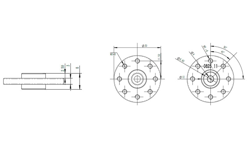 Алюминиевая круглая качалка сервопривода KST HS25 Metal Disc Servo Horn 25T-8 30mm (KST-0825.11) (нажмите для увеличения) Алюминиевая круглая качалка сервопривода KST HS25 Metal Disc Servo Horn 25T-8 30mm (KST-0825.11) (нажмите для увеличения)