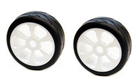 HobbySoul 1/8th On-Road Slick Tyres on 6-Spoke Wheels 2pcs (  )