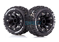 Louise ST-Spider 2.2 Tyres on Black Spoke Rims HEX12mm 2pcs (  )