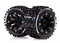 Louise ST-Pioneer 2.2 Tyres on Black Spoke Rims HEX12mm 2pcs (  )