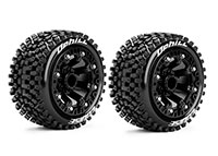 Louise ST-Uphill 2.2 Tyres on Black Spoke Rims HEX12mm 2pcs (  )
