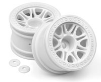 Split 8 Truck Wheel White 2.2in 55x50mm 2pcs