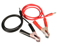 Alligator Clip 75mm to 4mm Banana Plug Red and Black (  )