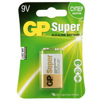 GP 1604A Super Alkaline Battery 9V (нажмите для увеличения)