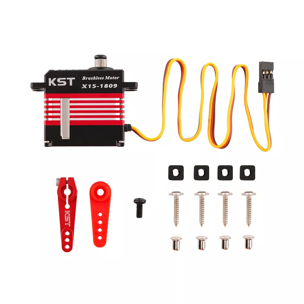 Цифровой сервопривод бесколлекторный KST X15-1809 HV Metal Gear Brushless Mini Digital Servo (KST-X15-1809) (нажмите для увеличения) Цифровой сервопривод бесколлекторный KST X15-1809 HV Metal Gear Brushless Mini Digital Servo (KST-X15-1809) (нажмите для увеличения)