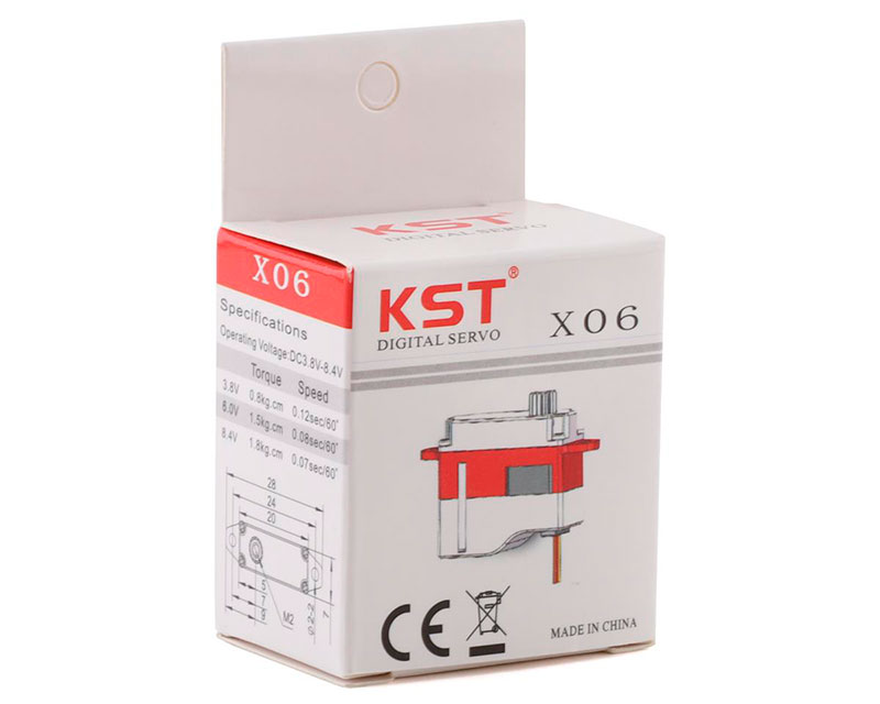 Цифровой сервопривод KST X06 V6.0 HV Metal Gear Micro Digital Servo (KST-X06) (нажмите для увеличения) Цифровой сервопривод KST X06 V6.0 HV Metal Gear Micro Digital Servo (KST-X06) (нажмите для увеличения)