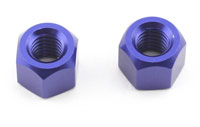 Aluminum Blue Anodized Wheel Nut M6 DBX 2pcs (  )