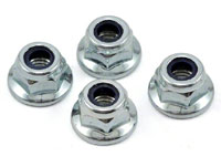 Flanged Lock Nut M4mm 4pcs